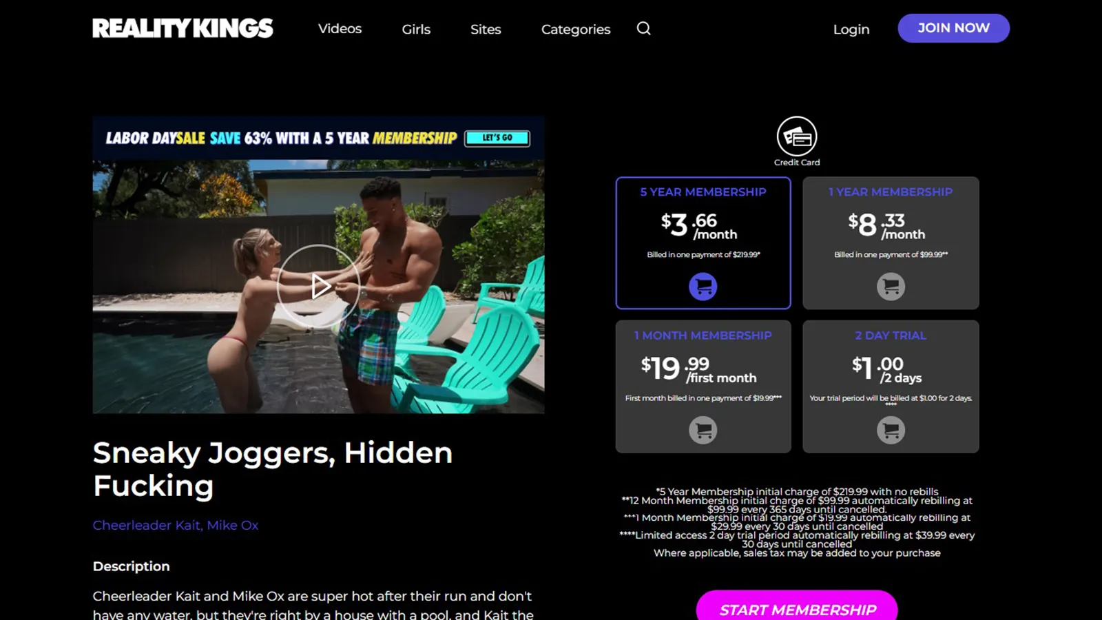 Reality Kings player screenshot